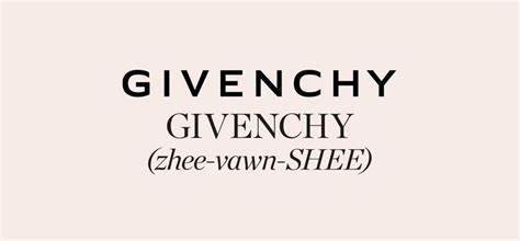 como se pronuncia givenchy|givenchy in english.